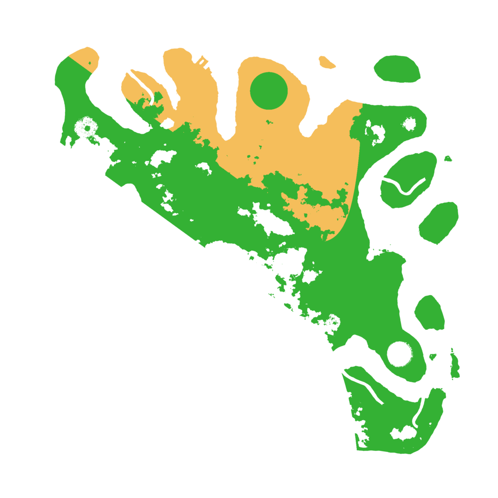 Biome Rust Map: Procedural Map, Size: 3500, Seed: 565458