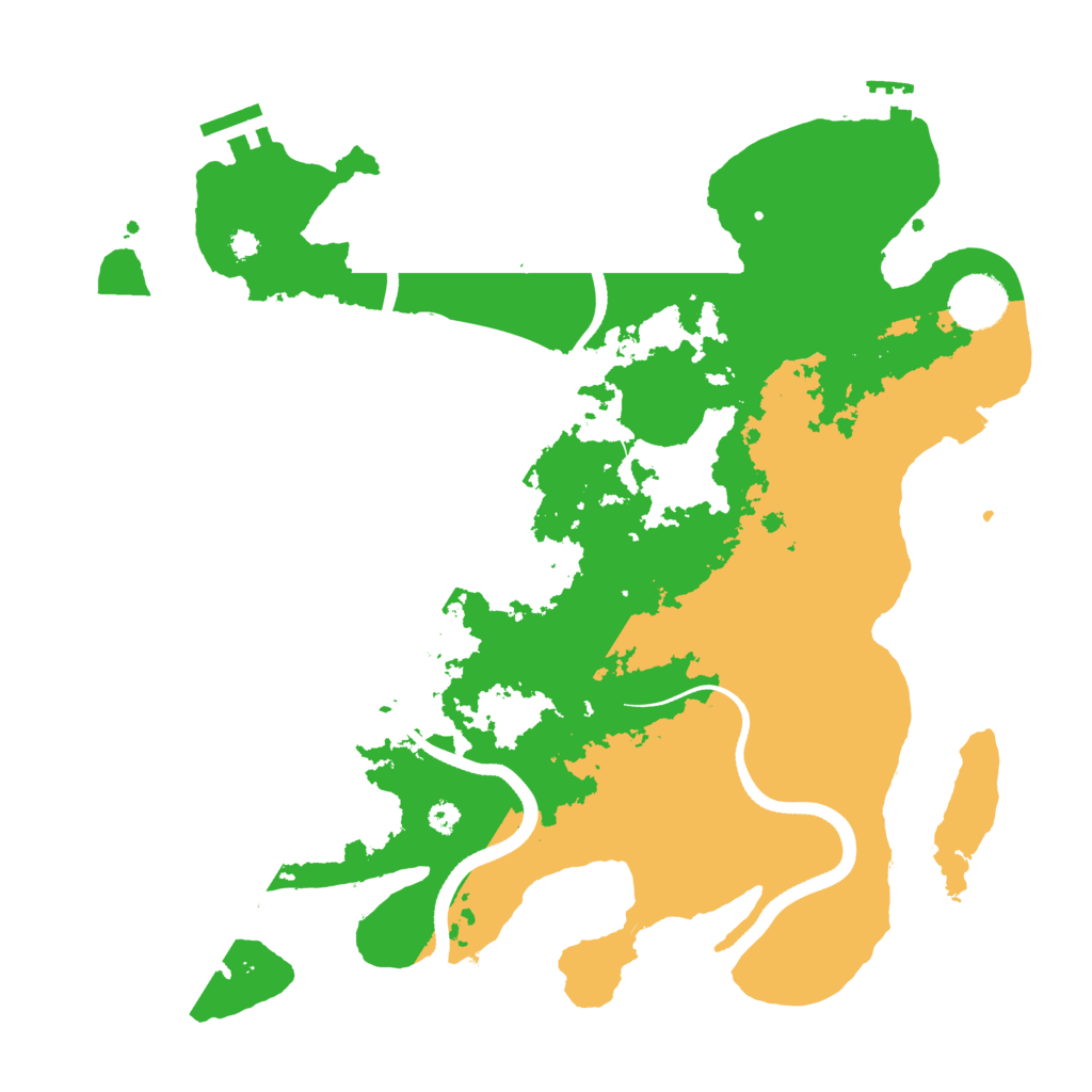 Biome Rust Map: Procedural Map, Size: 3510, Seed: 3857249