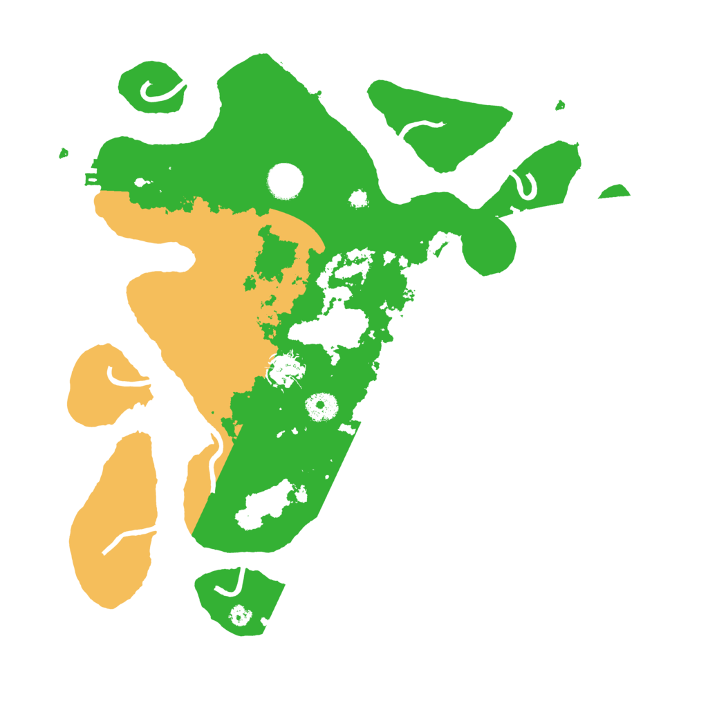 Biome Rust Map: Procedural Map, Size: 3500, Seed: 2863442