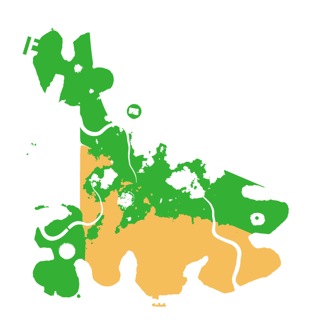 Biome Rust Map: Procedural Map, Size: 3510, Seed: 2639102