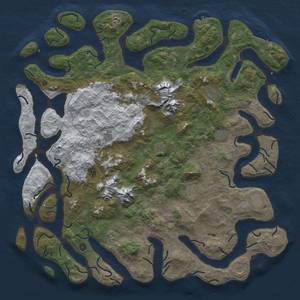 Thumbnail Rust Map: Procedural Map, Size: 6000, Seed: 2, 20 Monuments