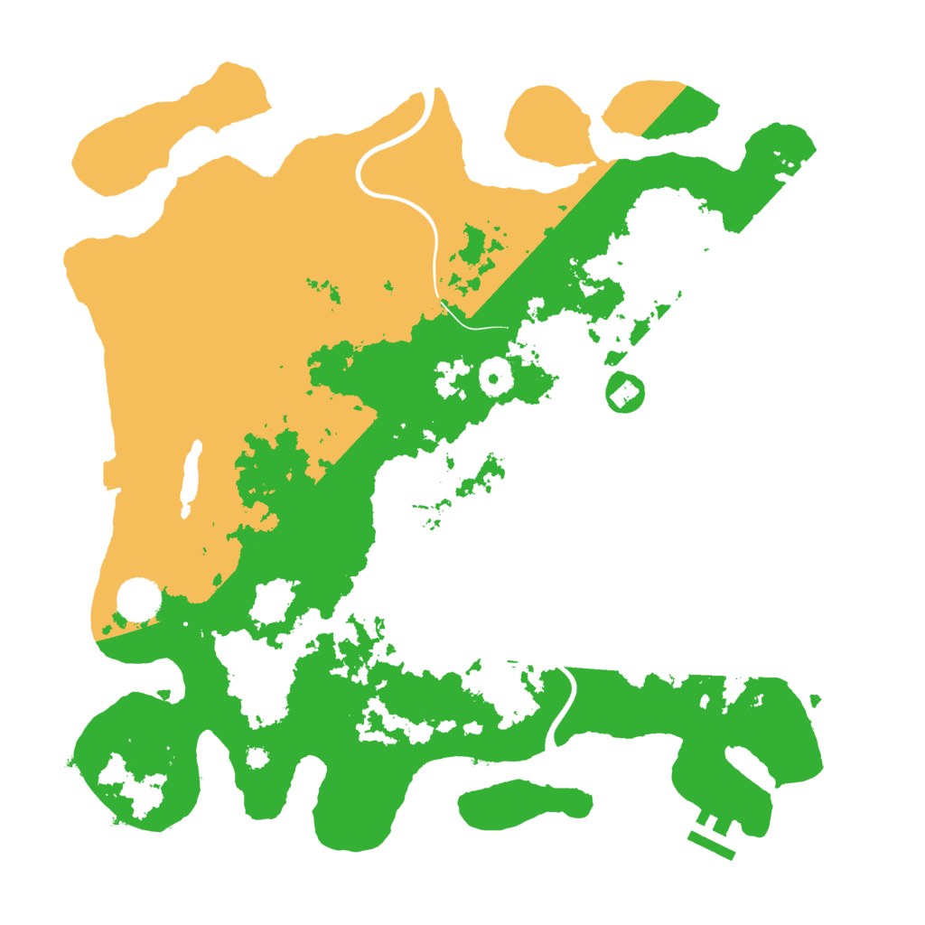 Biome Rust Map: Procedural Map, Size: 3750, Seed: 11161