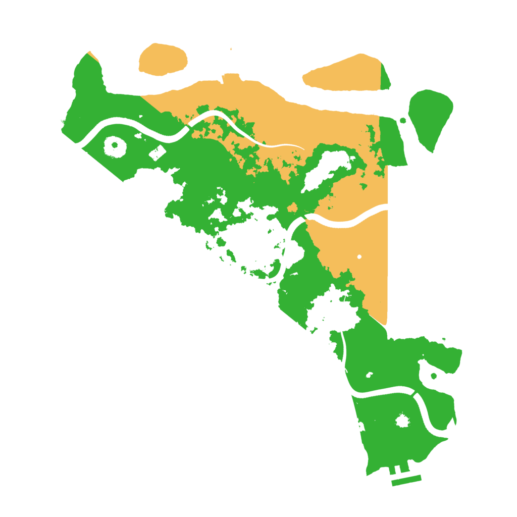 Biome Rust Map: Procedural Map, Size: 3500, Seed: 6340502