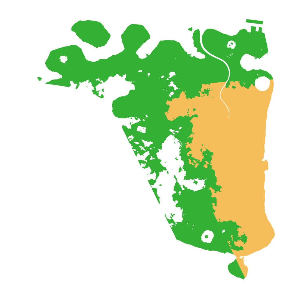 Biome Rust Map: Procedural Map, Size: 3600, Seed: 1787347402