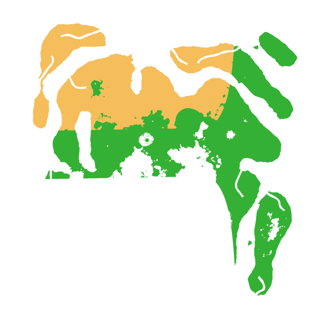 Biome Rust Map: Procedural Map, Size: 3500, Seed: 483736472