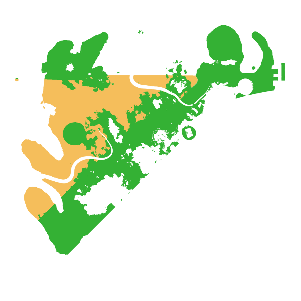Biome Rust Map: Procedural Map, Size: 3500, Seed: 707068