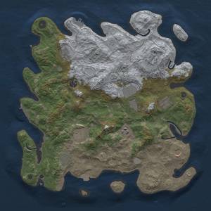 Thumbnail Rust Map: Procedural Map, Size: 4000, Seed: 5987003, 18 Monuments