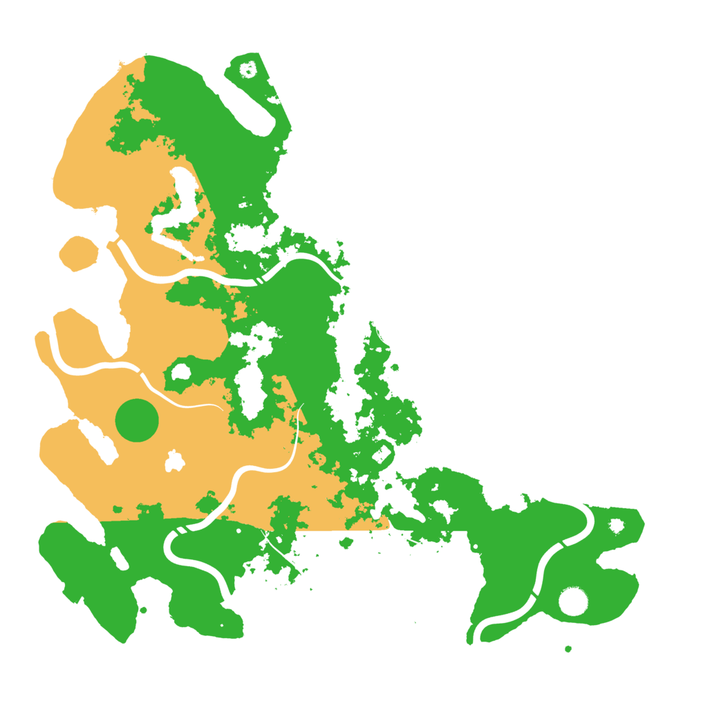 Biome Rust Map: Procedural Map, Size: 4300, Seed: 74645