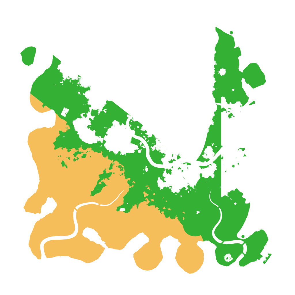 Biome Rust Map: Procedural Map, Size: 3700, Seed: 842229472