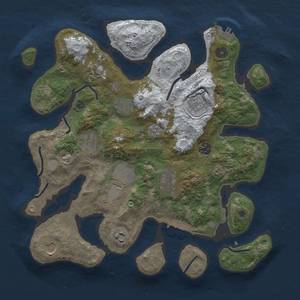 Thumbnail Rust Map: Procedural Map, Size: 3700, Seed: 842229472, 19 Monuments