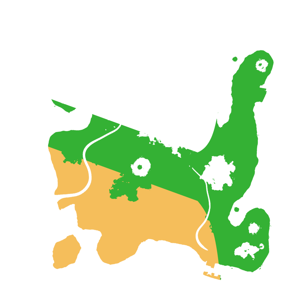 Biome Rust Map: Procedural Map, Size: 2500, Seed: 644521