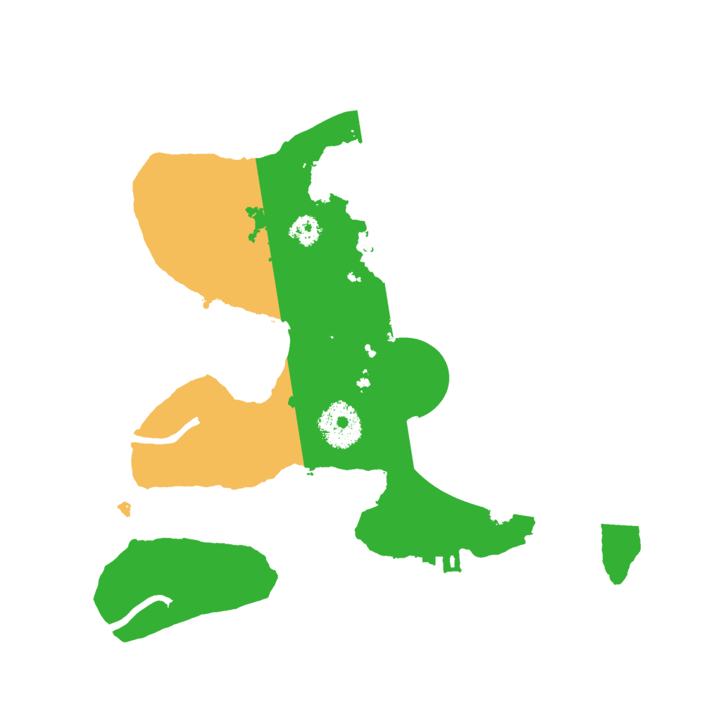 Biome Rust Map: Procedural Map, Size: 2500, Seed: 552144896