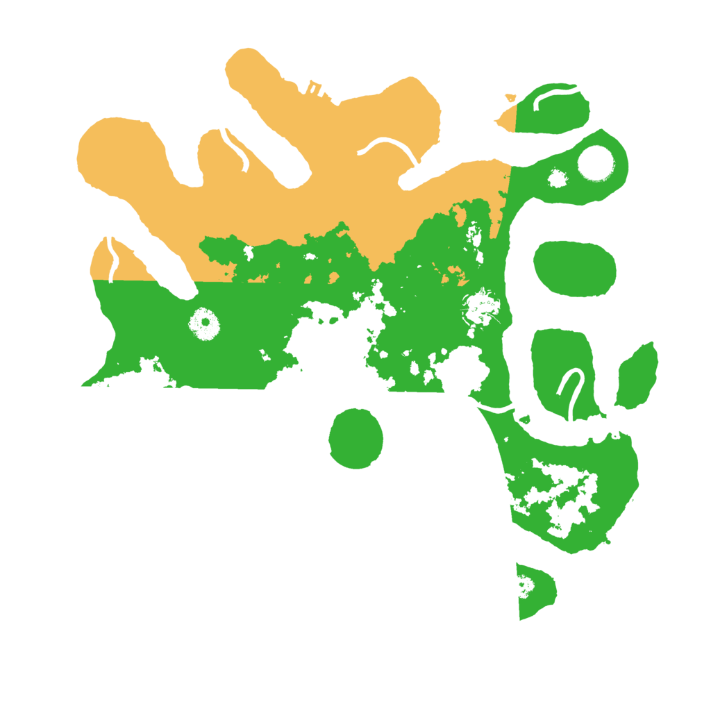 Biome Rust Map: Procedural Map, Size: 3510, Seed: 4211474