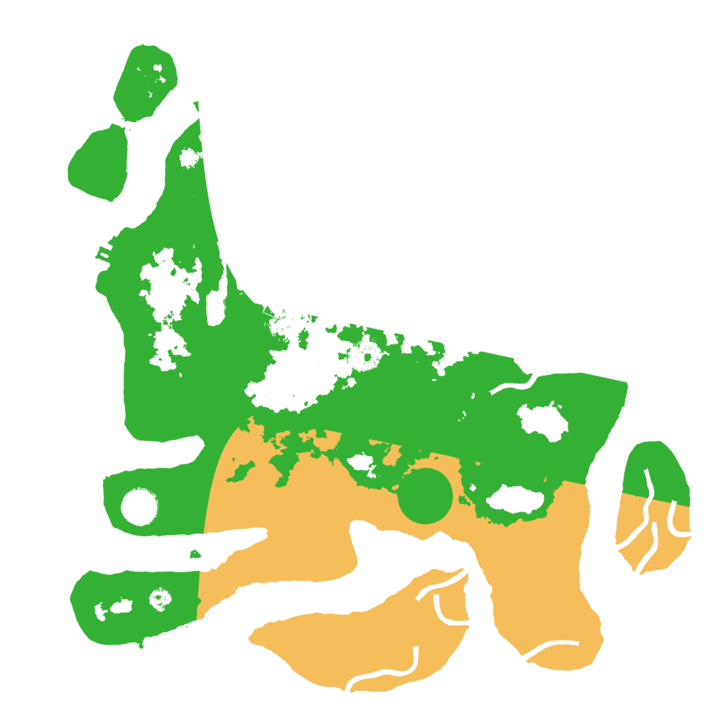 Biome Rust Map: Procedural Map, Size: 3500, Seed: 5313