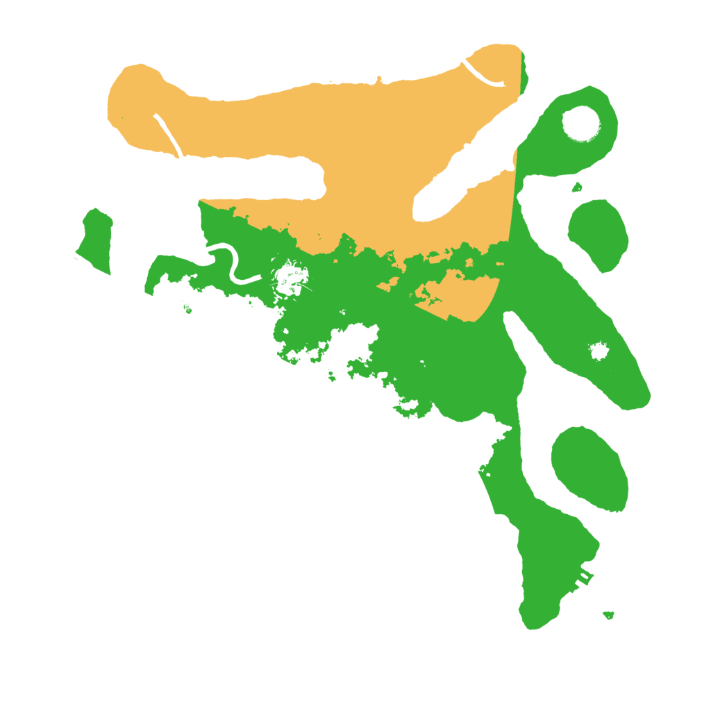 Biome Rust Map: Procedural Map, Size: 3510, Seed: 1090055