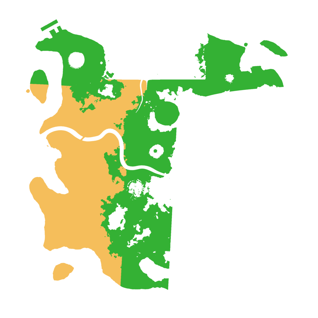 Biome Rust Map: Procedural Map, Size: 3500, Seed: 5216374