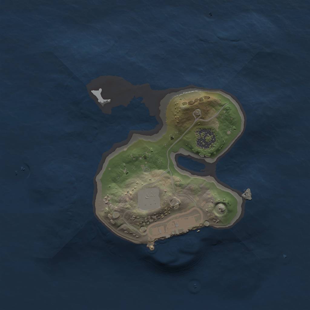 Rust Map: Procedural Map, Size: 1500, Seed: 1859658447, 5 Monuments