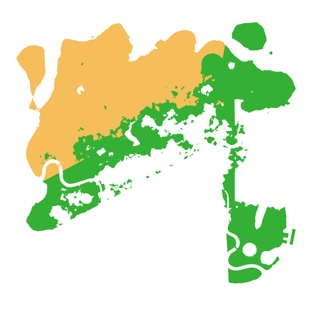 Biome Rust Map: Procedural Map, Size: 4000, Seed: 54357645