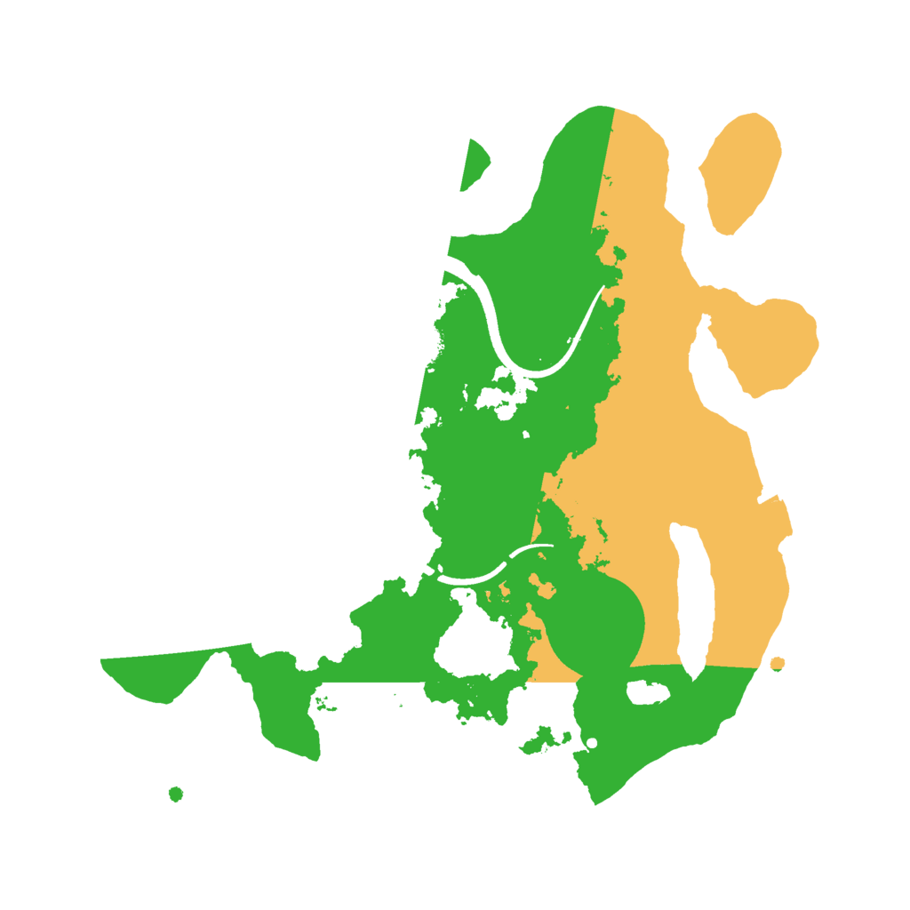 Biome Rust Map: Procedural Map, Size: 2500, Seed: 863456