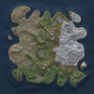 Thumbnail Rust Map: Procedural Map, Size: 3700, Seed: 514322, 17 Monuments