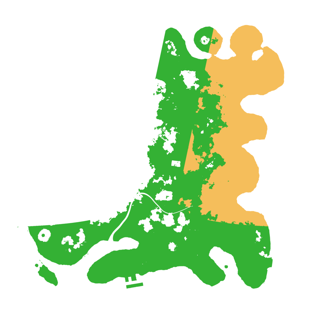 Biome Rust Map: Procedural Map, Size: 3700, Seed: 292060480