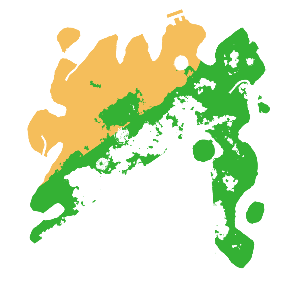 Biome Rust Map: Procedural Map, Size: 3600, Seed: 34243