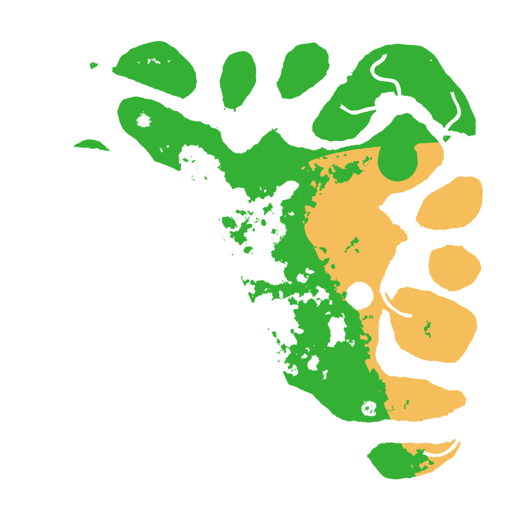 Biome Rust Map: Procedural Map, Size: 3500, Seed: 437682