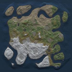 Thumbnail Rust Map: Procedural Map, Size: 4000, Seed: 2044474019, 20 Monuments
