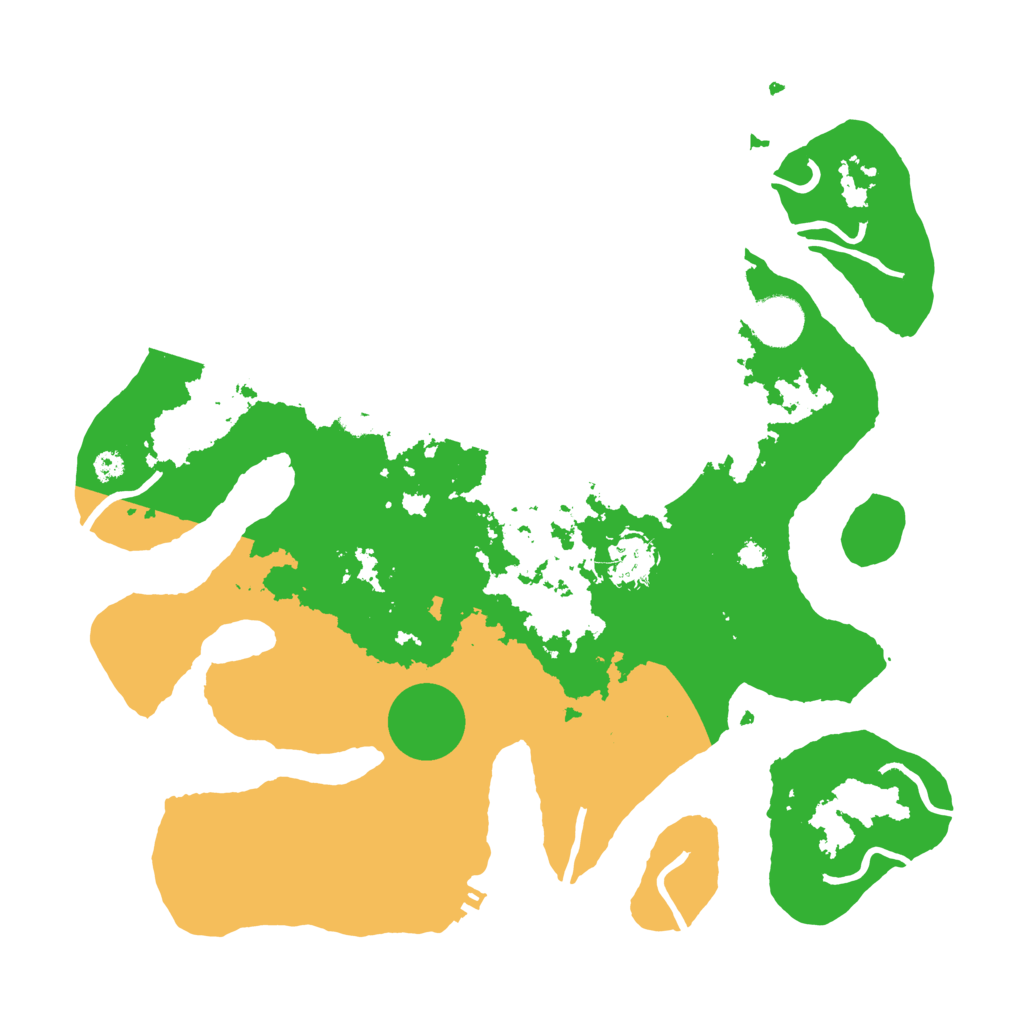 Biome Rust Map: Procedural Map, Size: 3500, Seed: 6299794