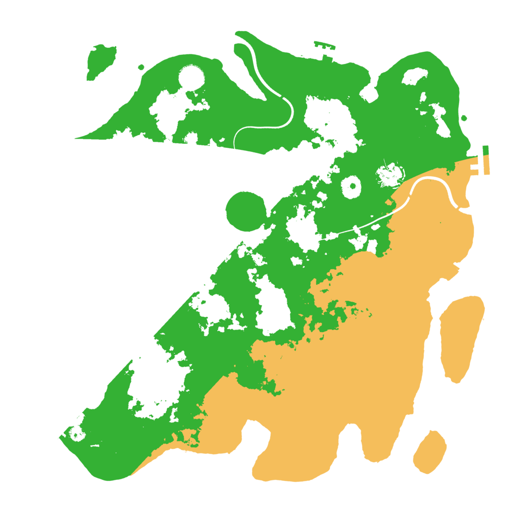 Biome Rust Map: Procedural Map, Size: 3600, Seed: 665301528
