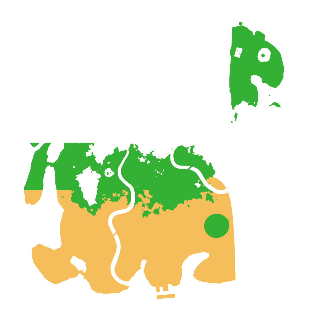 Biome Rust Map: Procedural Map, Size: 3500, Seed: 41739