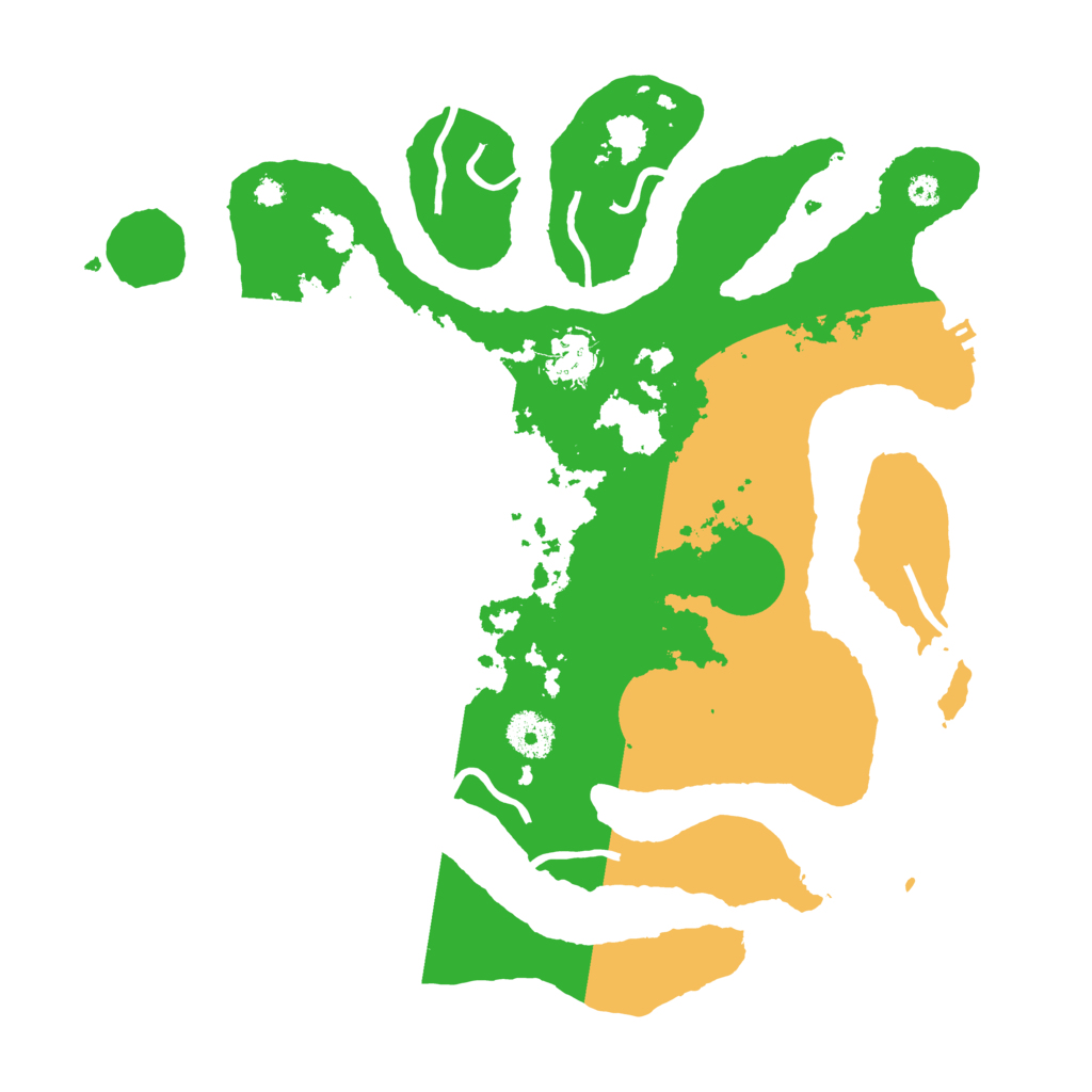 Biome Rust Map: Procedural Map, Size: 3500, Seed: 3627201