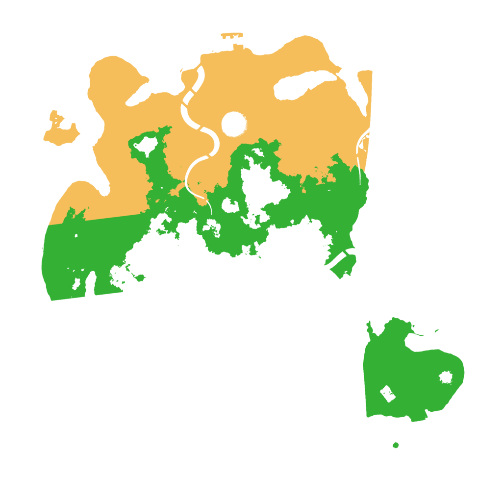 Biome Rust Map: Procedural Map, Size: 3500, Seed: 94010220