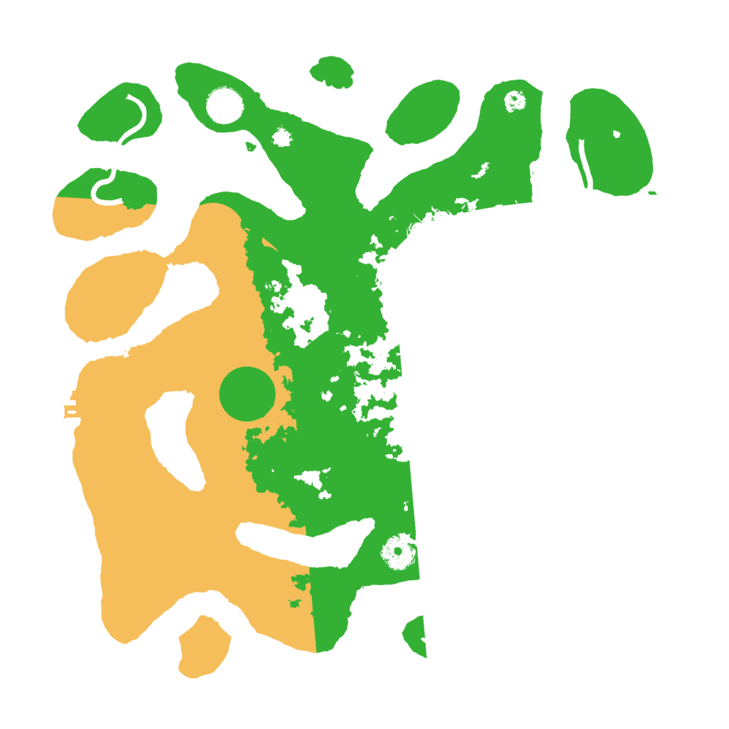 Biome Rust Map: Procedural Map, Size: 3510, Seed: 6334790