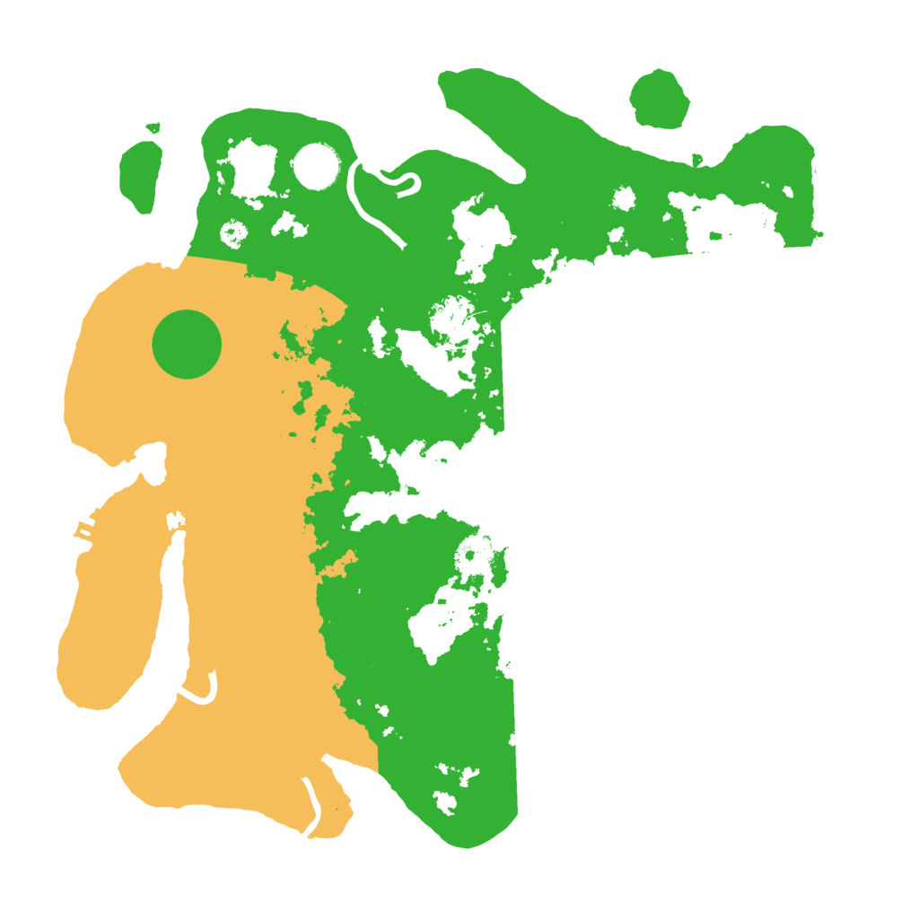 Biome Rust Map: Procedural Map, Size: 3500, Seed: 19172