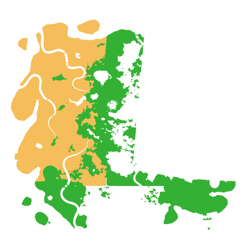 Biome Rust Map: Procedural Map, Size: 4500, Seed: 282525654