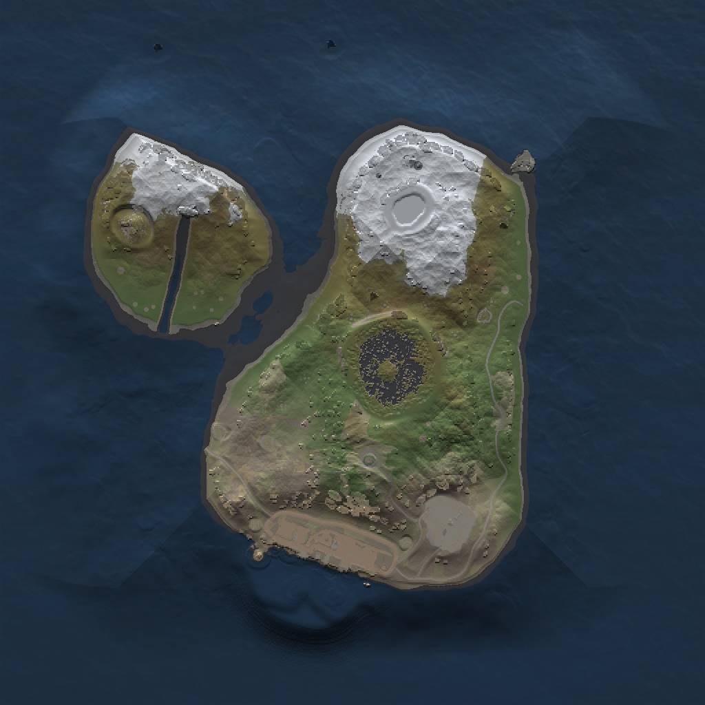 Rust Map: Procedural Map, Size: 1500, Seed: 97165710, 5 Monuments