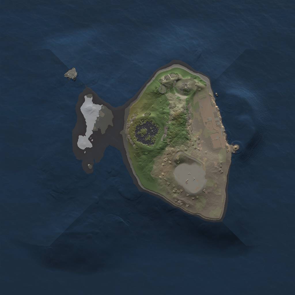 Rust Map: Procedural Map, Size: 1250, Seed: 324241, 5 Monuments