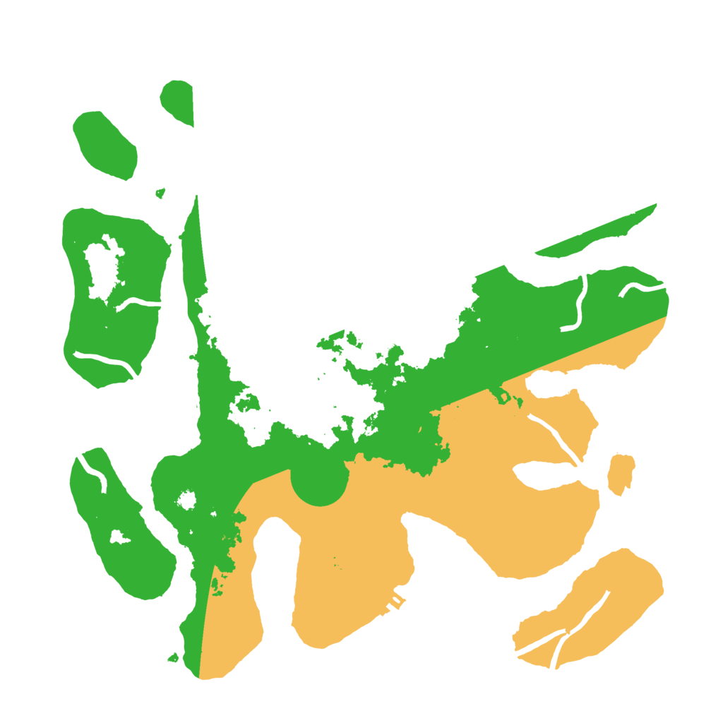 Biome Rust Map: Procedural Map, Size: 3500, Seed: 6235283