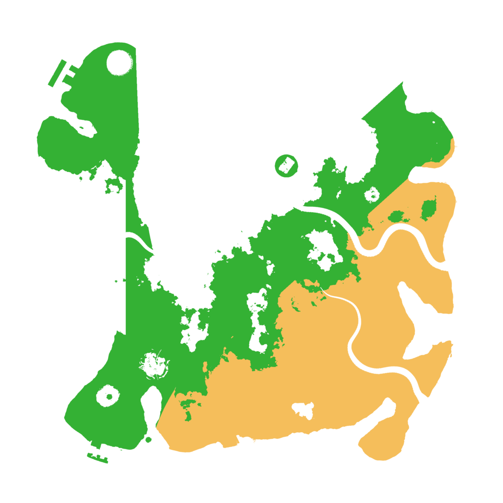 Biome Rust Map: Procedural Map, Size: 3500, Seed: 2093638