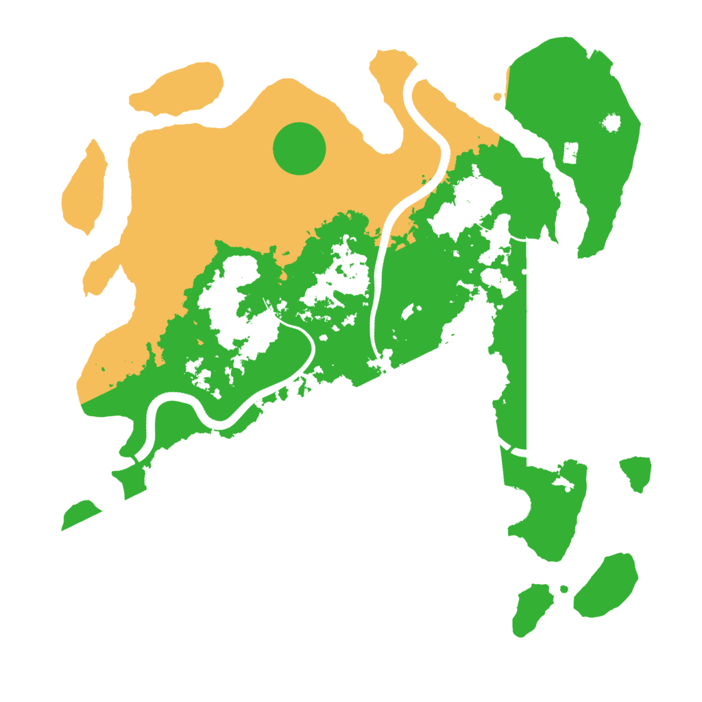 Biome Rust Map: Procedural Map, Size: 3510, Seed: 2652909