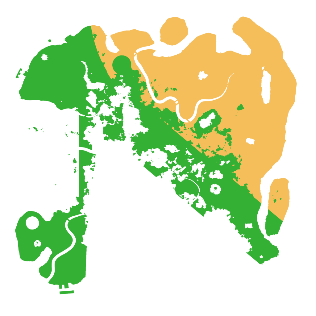 Biome Rust Map: Procedural Map, Size: 4500, Seed: 373372