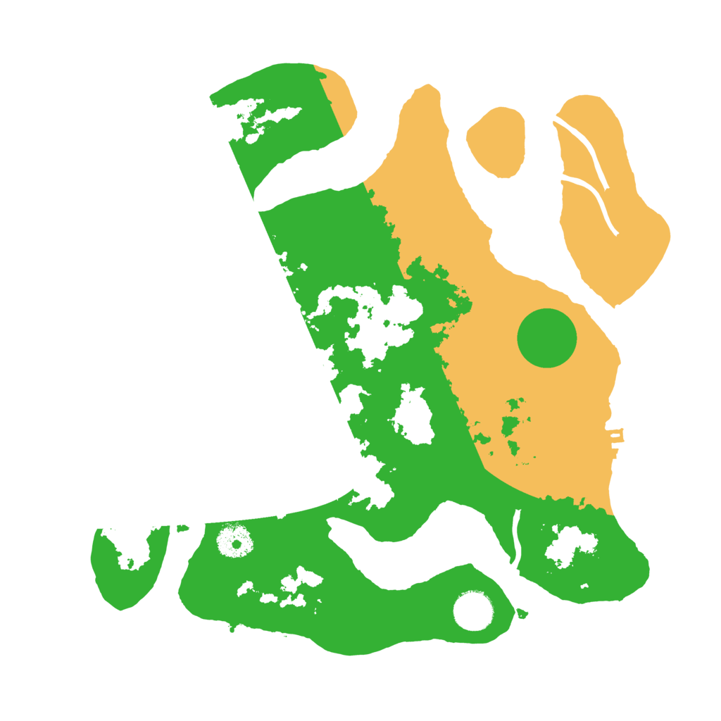 Biome Rust Map: Procedural Map, Size: 3200, Seed: 6993