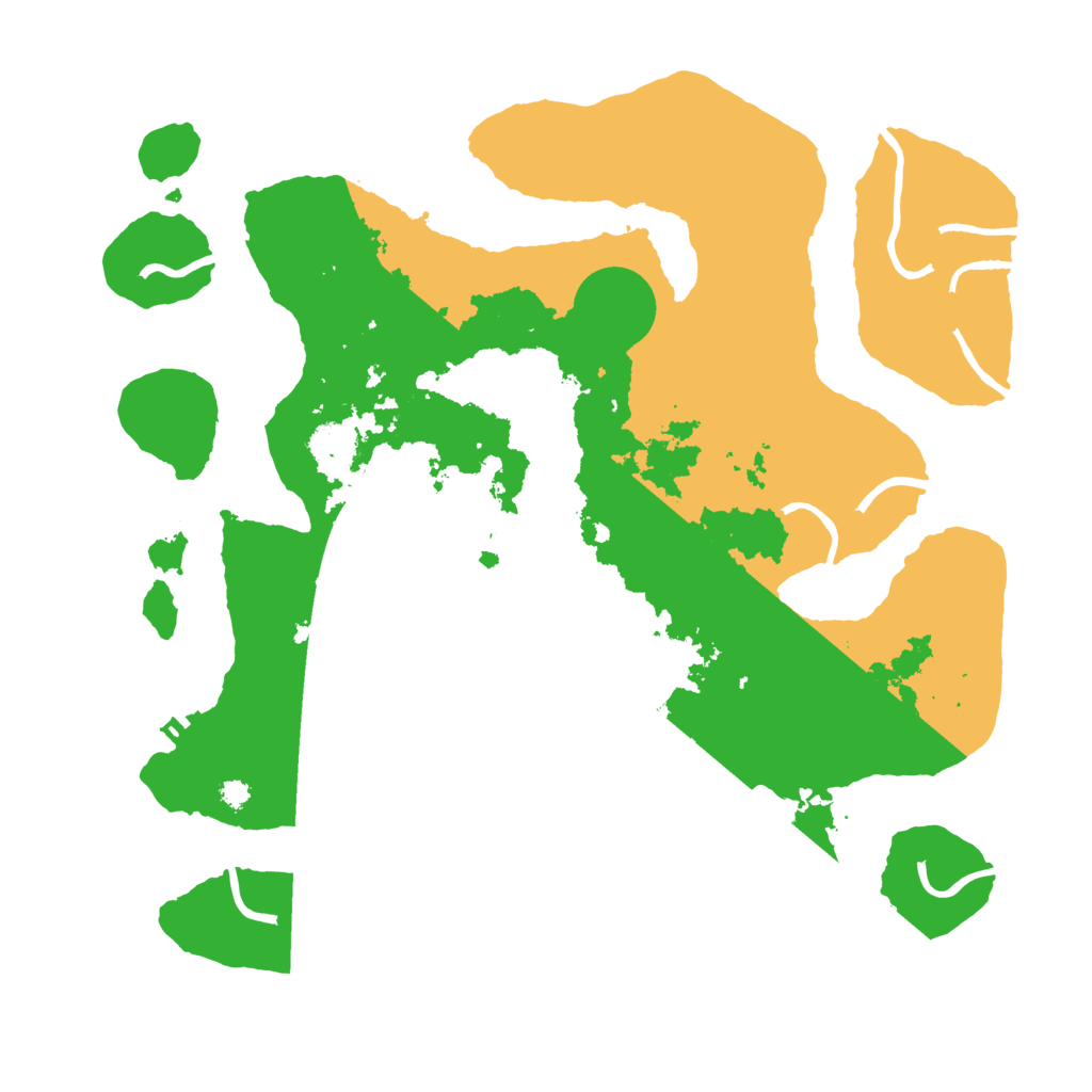 Biome Rust Map: Procedural Map, Size: 3500, Seed: 1611736