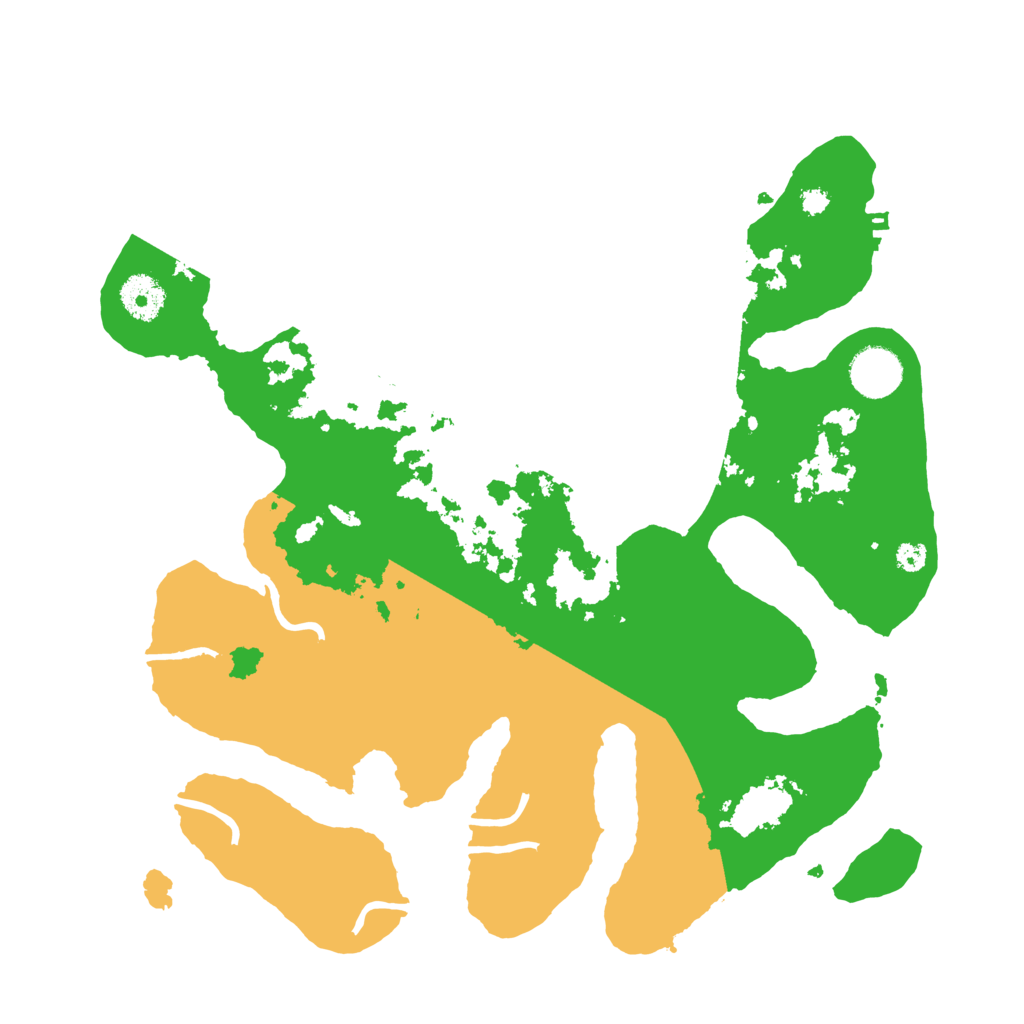 Biome Rust Map: Procedural Map, Size: 3500, Seed: 345567845