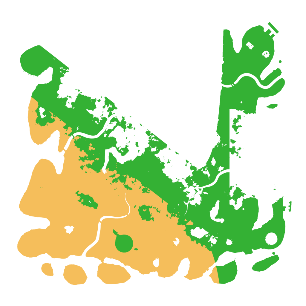 Biome Rust Map: Procedural Map, Size: 4500, Seed: 111503