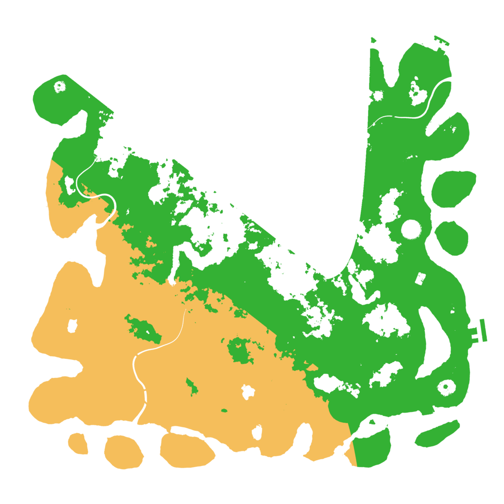 Biome Rust Map: Procedural Map, Size: 4500, Seed: 111503