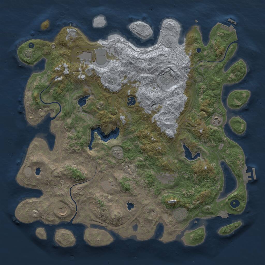 Rust Map: Procedural Map, Size: 4500, Seed: 111503, 15 Monuments