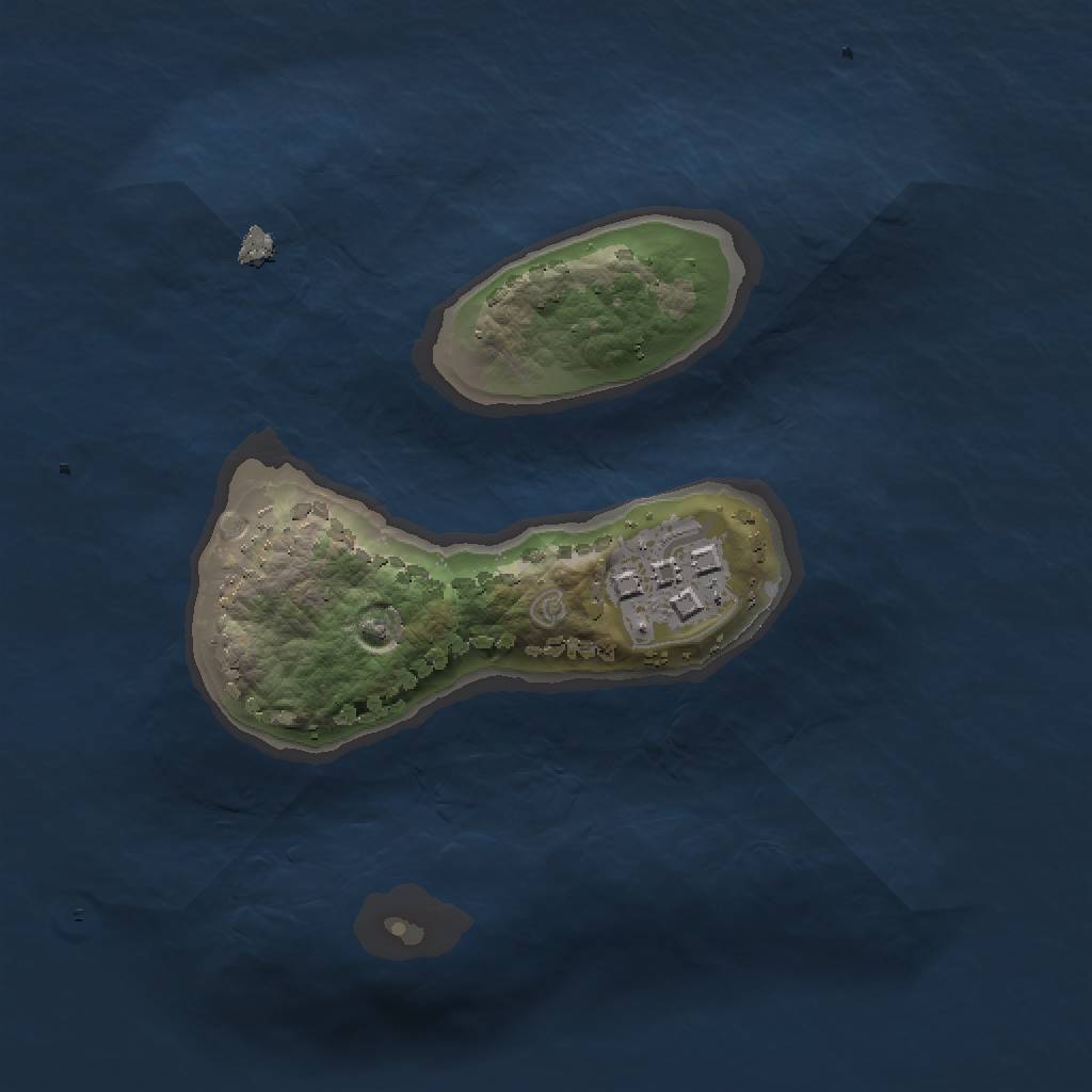 Rust Map: Procedural Map, Size: 1500, Seed: 1603222288, 5 Monuments