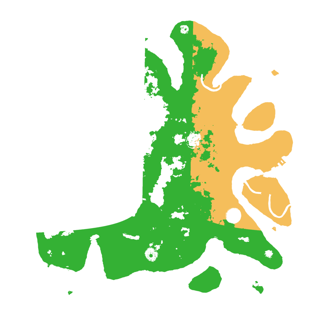 Biome Rust Map: Procedural Map, Size: 3700, Seed: 154386614